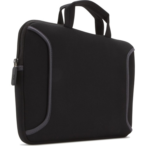 Case Logic Carrying Case (Sleeve) for 12.1" Chromebook, Ultrabook, Accessories - Black - Handle - 9.4" Height x 1.5" Width x 12.4" Depth