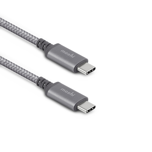 Moshi Integra USB-C Charge Cable 6.6 ft (2 m) - Titanium Gray