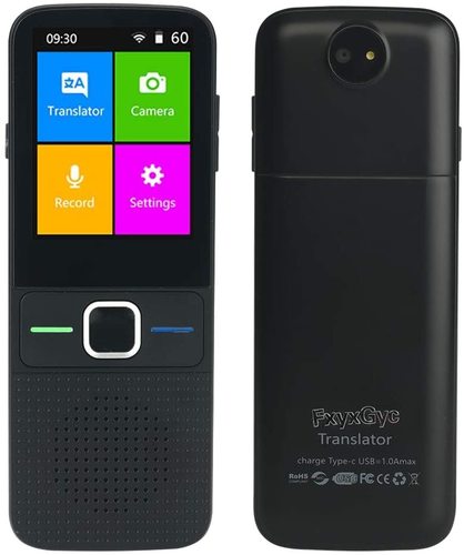 Portable Instant Language Translator -  WiFi/Hotspot/Offline Two Way Real Time Online 137 Languages with 2.4 Inch Touch Screen Recording