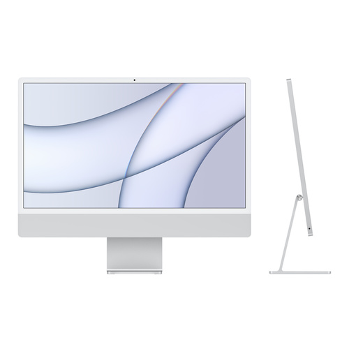 24-inch iMac with Retina 4.5K display: Apple M1 chip with 8core CPU and 7core GPU, 256GB - Silver