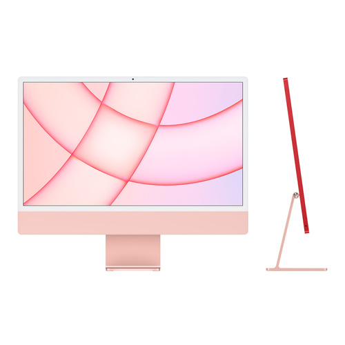 24-inch iMac with Retina 4.5K display: Apple M1 chip with 8core CPU and 8core GPU, 512GB - Pink