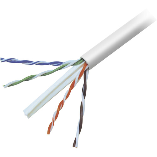 Belkin Cat.6 UTP Network Cable - 1000 ft Category 6 Network Cable for Network Device - Bare Wire - Bare Wire - White