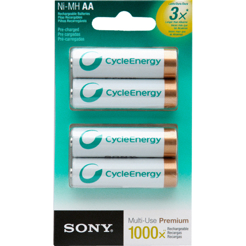 Sony NHAAB4KN General Purporse Battery - For Multipurpose - Battery Rechargeable - AA - 2000 mAh - Nickel Metal Hydride (NiMH)