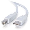 C2G 2m USB 2.0 A/B Cable - White (6.6ft)