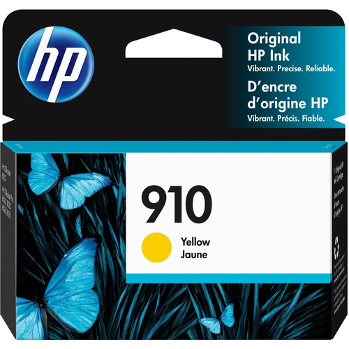 HP 910 Original Ink Cartridge - Yellow - Inkjet - Standard Yield - 315 Pages - 1 Each