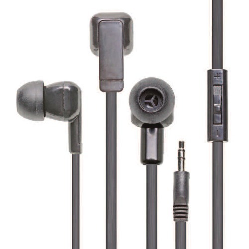 Califone E3 Multimedia Ear Bud With 3.5mm Plug - Stereo - Black - Mini-phone (3.5mm) - Wired - Earbud - Binaural - In-ear - 3.90 ft Cable