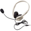 CalifoneMultimedia Stereo Headsets w/Mic Via Ergoguys - Stereo - Mini-phone (3.5mm) - Wired - Over-the-head - Binaural - Circumaural - 6 ft Cable