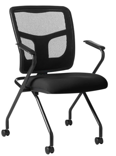 Spectrum YES Executive Mesh Nesting Chair - 24.5x18x37in Bulk Fabric Grade 2