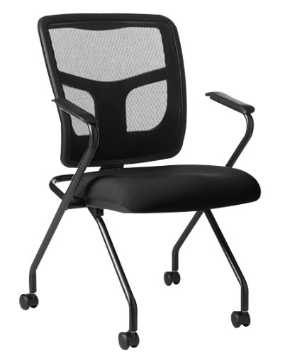Spectrum YES Executive Mesh Nesting Chair - 24.5x18x37in Bulk Fabric Grade 3