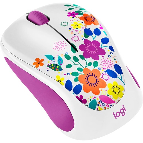 Logitech Design Collection Wireless Mouse - Optical - Wireless - Radio Frequency - 2.40 GHz - USB - 1000 dpi - 3 Button(s)