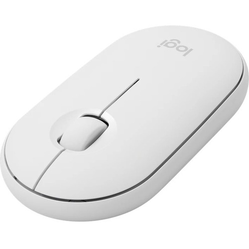Logitech Pebble i345 Mouse - Wireless - Bluetooth - White - 1000 dpi - Scroll Wheel - 3 Button(s)