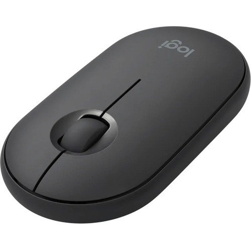 Logitech Pebble i345 Mouse - Wireless - Bluetooth - Graphite - 1000 dpi - Scroll Wheel - 3 Button(s)