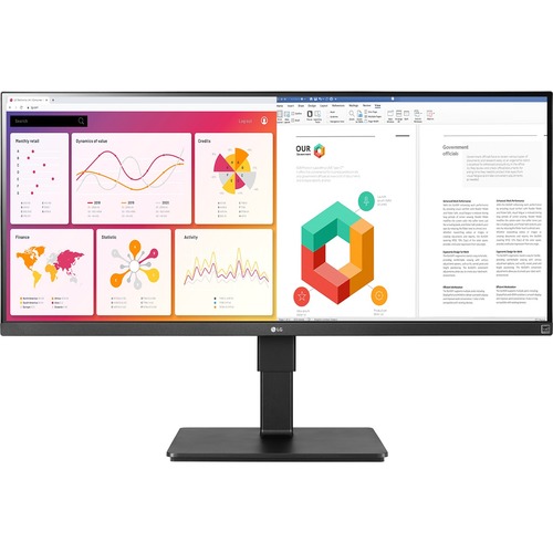LG Ultrawide 34BN770-B 34" QHD WLED LCD Monitor - 21:9 - Matte Black - 34" Class - In-plane Switching (IPS) Technology - 3440 x 1440 - 16.7 Million Colors - FreeSync - 300 Nit Typical - 5 ms GTG - 75 Hz Refresh Rate - HDMI - DisplayPort