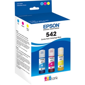 Epson 542 Ink Refill Kit - Inkjet - Cyan, Magenta, Yellow - 3 / Pack