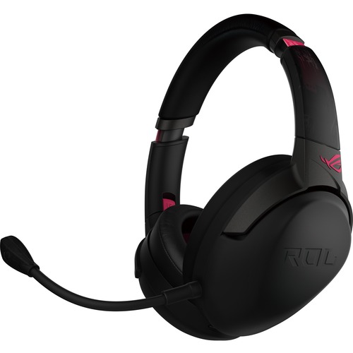 Asus ROG Strix Go 2.4 Electro Punk - Stereo - Mini-phone (3.5mm), USB Type C - Wired/Wireless - Bluetooth/RF - Over-the-head - Binaural - Circumaural - 65.62 ft Cable - Bi-directional, Omni-directional, Noise Cancelling Microphone