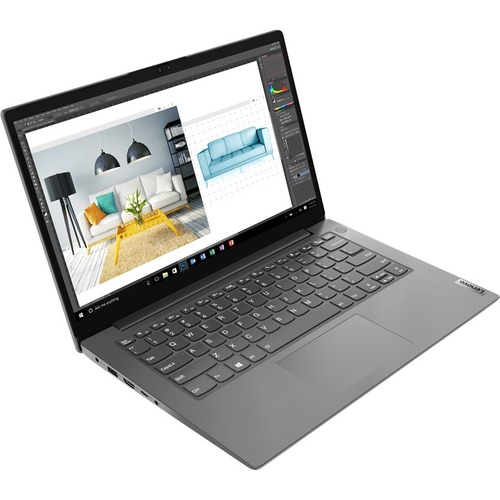 Lenovo V14 G2 ITL 82KA005MUS 14&quot; Notebook - Full HD - 1920 x 1080 - Intel Core i3 11th Gen i3-1115G4 Dual-core (2 Core) 3 GHz - 8 GB RAM - 256 GB SSD - Black - Intel Chip - Windows 10 Pro - Intel UHD Graphics - Twisted nematic (TN) - English Keyboard - 6 Hour Battery Run Time - IEEE 802.11ac Wireless LAN Standard