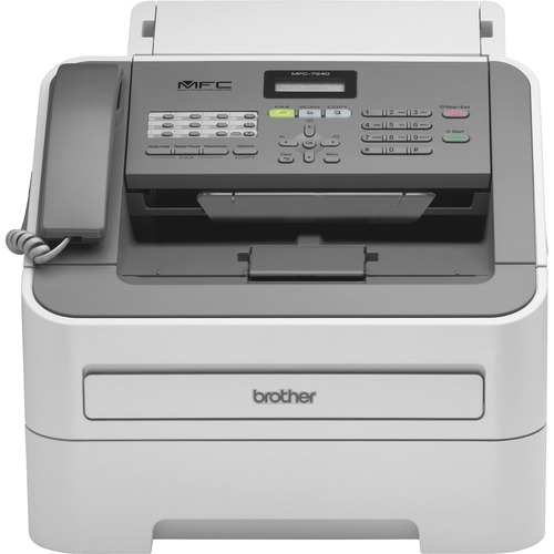 Brother MFC MFC-7240 Laser Multifunction Printer - Monochrome - Black - Copier/Fax/Printer/Scanner - 21 ppm Mono Print - 2400 x 600 dpi Print - Upto 10000 Pages Monthly - 250 sheets Input - Color Scanner - 600 dpi Optical Scan - Monochrome Fax - USB - 1 Each - For Plain Paper Print