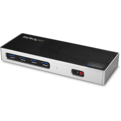 USB-C / USB 3.0 Docking Station - Compatible with Windows / macOS - Supports 4K Ultra HD Dual Monitors