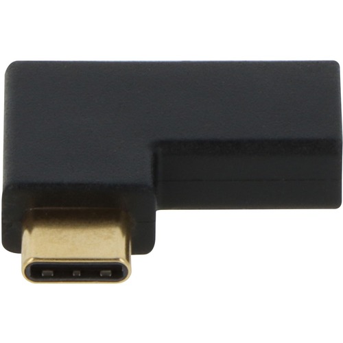 VisionTek USB-C Right Angle Adapter - 1 x Type C Male Thunderbolt 3 - 1 x Type C Female Thunderbolt 3 - 3840 x 2160 Supported - Black