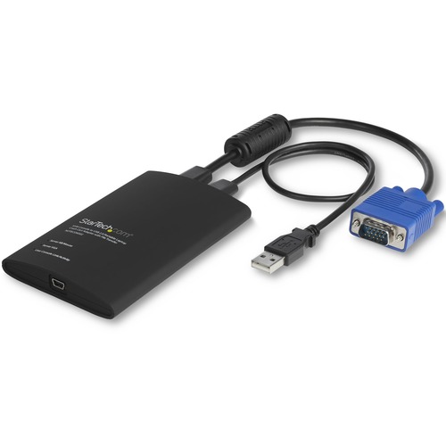 StarTech.com USB Crash Cart Adapter with File Transfer; Video Capture at 1920 x1200 60Hz - KVM adapter accesses any VGA and USB system - Instant BIOS-level control - Video capture at 1920 x 1200 60Hz - Share troubleshooting info with file transfer - Eliminates need for traditional crash carts - Crash cart adapter has compact size