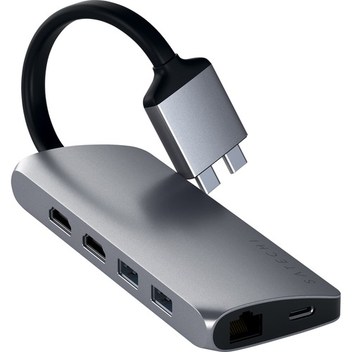 Satechi Type-C Dual Multimedia Adapter - Space Gray