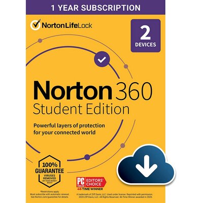 Norton 360 Education - 1 User 2 Devices - Box w/download key