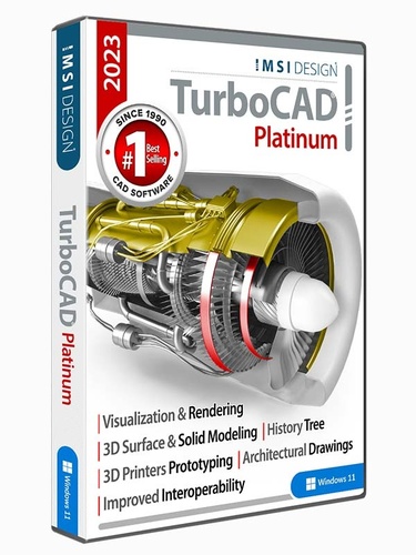 TurboCAD 2023 Platinum - Win (Electronic Software Delivery)