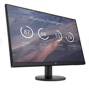 HP P24v G4 23.8" Full HD LED LCD Monitor - 16:9 - Black