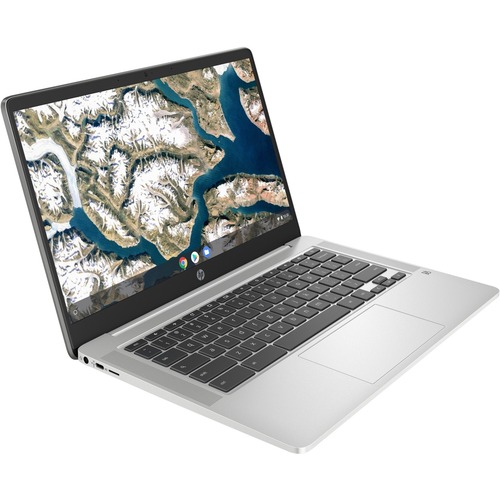 HP Chromebook 14a-na0230nr 14" Touchscreen Chromebook - HD - 1366 x 768 - Intel Celeron N4120 Quad-core (4 Core) 1.10 GHz - 4 GB Total RAM - 64 GB Flash Memory - Mineral Silver