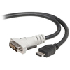 Belkin HDMI to DVI D Single Link Male to Male Cable - Male - DVI-D Male Video - 10ft - Black