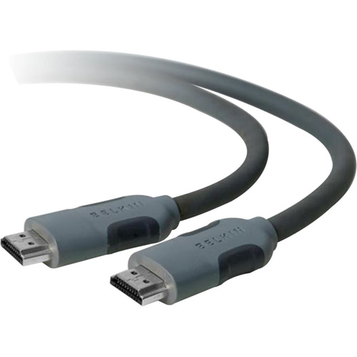 Belkin HDMI Audio/Video Cable - 10 ft HDMI A/V Cable for Audio/Video Device - First End: HDMI Digital Audio/Video - Male - Second End: HDMI Digital Audio/Video - Male