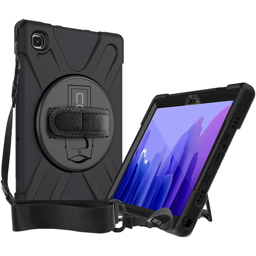 CODi Rugged Carrying Case for Samsung Galaxy Tab A8 Tablet - Silicone, Polycarbonate Body - Shoulder Strap, Hand Strap
