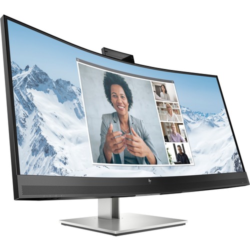 HP E34m G4 34" Webcam WQHD Curved Screen LED LCD Monitor - 21:9 - Black - 34" Class - Vertical Alignment (VA) - 3440 x 1440 - 16.7 Million Colors - 400 Nit