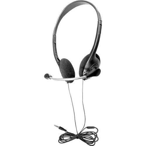 Hamilton Buhl Headset - Stereo - Mini-phone (3.5mm) - Wired - 32 Ohm - 20 Hz - 20 kHz - Over-the-head - Binaural - Supra-aural - 5 ft Cable - Omni-directional Microphone
