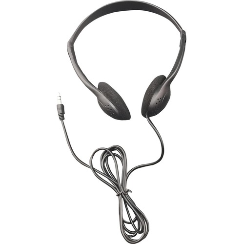 Hamilton Buhl Personal-Sized Economical Headphones, 160 Pack - Stereo - Black - Mini-phone (3.5mm) - Wired - 32 Ohm - 20 Hz 20 kHz - Over-the-head - Binaural - Supra-aural