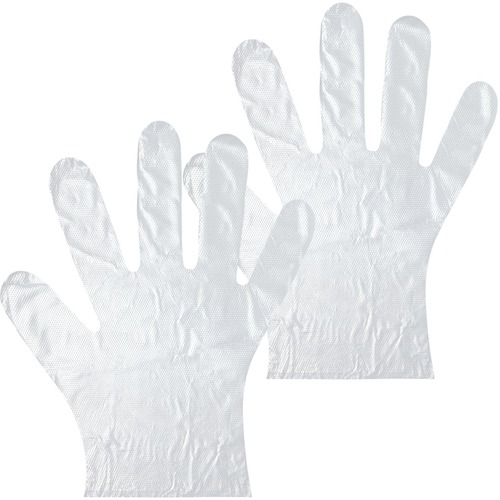 HygenX Disposable Gloves Packs - Germ, Dirt, Bacteria Protection - Large Size - Polyethylene - Disposable, Latex-free - For Home, Office, Library, School, Restroom, Transportation, Touchscreen Device, Elevator, Supermarket, Travel - 200 Pack - 10.20&quot; Glove Length