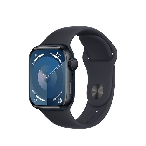Apple Watch Series 9 GPS 41mm Midnight Aluminum Case with Midnight Sport Band - M/L