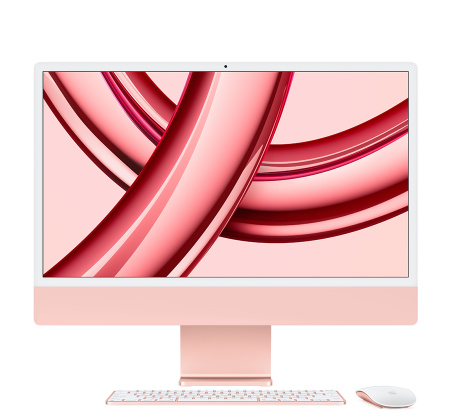 24-inch iMac with Retina 4.5K display: Apple M3 chip with 8-core CPU and 10-core GPU, 512GB SSD - Pink