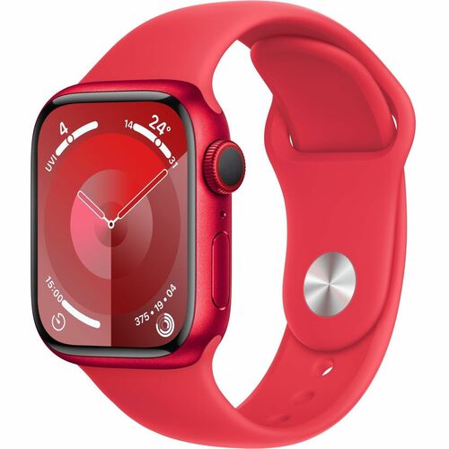 Apple Watch Series 9 GPS + Cellular 41mm (PRODUCT)RED Aluminum Case with (PRODUCT)RED Sport Band - M/L