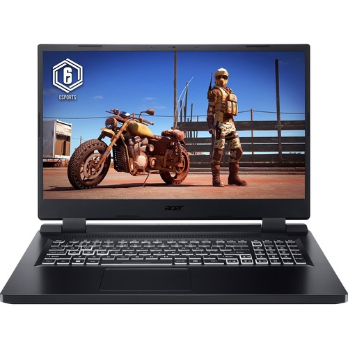 Acer Nitro 5 AN517-55 AN517-55-58G4 17.3 inch Gaming Notebook - Full HD - 1920 x 1080 - Intel Core i5 12th Gen i5-12450H Octa-core (8 Core) 2.20 GHz - 8 GB Total RAM - 512 GB SSD - Obsidian Black - Windows 11 Home - NVIDIA GeForce RTX 3050 with 4 GB - In-plane Switching (IPS) Technology, ComfyView - English Keyboard - Front Camera/Webcam - 8 Hours Battery Run Time - IEEE 802.11 a/b/g/n/ac/ax Wireless LAN Standard