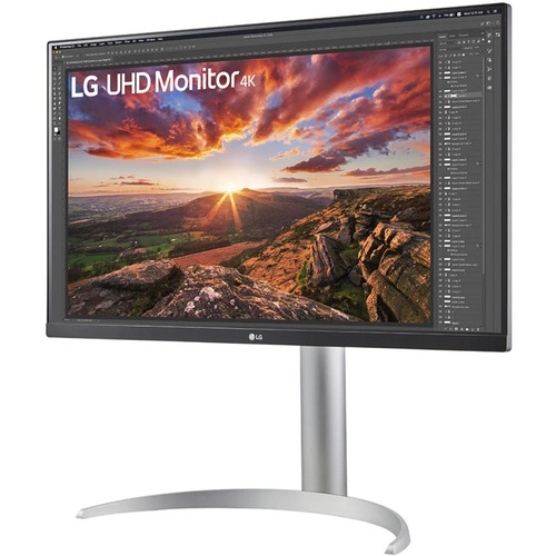 LG UltraFine 27UP850N-W 27&quot; Class 4K UHD LCD Monitor - 16:9 - 27&quot; Viewable - In-plane Switching (IPS) Technology - Edge LED Backlight - 3840 x 2160 - 1.07 Billion Colors - FreeSync - 400 Nit - 5 ms - HDMI - DisplayPort