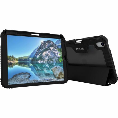 MAXCases, iPad Cases, 10.9, 10.9 inches, shock dissipation, easy installation, wipeable materials, iPad 10, Black, Custom Color - Shock Absorbing Corner, Shock Absorbing Bumper, Bacterial Resistant, Drop Resistant, Scratch Resistant, Wear Resistant, Tear Resistant, Anti-slip Feet - Elastic Body