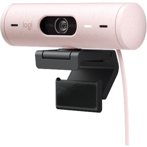Logitech BRIO 500 Webcam - 4 Megapixel - 60 fps - Rose - USB Type C - 1920 x 1080 Video - Auto-focus - 90&amp;deg; Angle - 4x Digital Zoom - Microphone - Notebook, Monitor, Display Screen