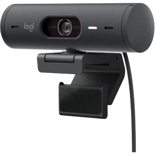 Logitech BRIO 500 Webcam - 4 Megapixel - 60 fps - Graphite - USB Type C - 1920 x 1080 Video - Auto-focus - 90&amp;deg; Angle - 4x Digital Zoom - Microphone - Notebook, Monitor, Display Screen