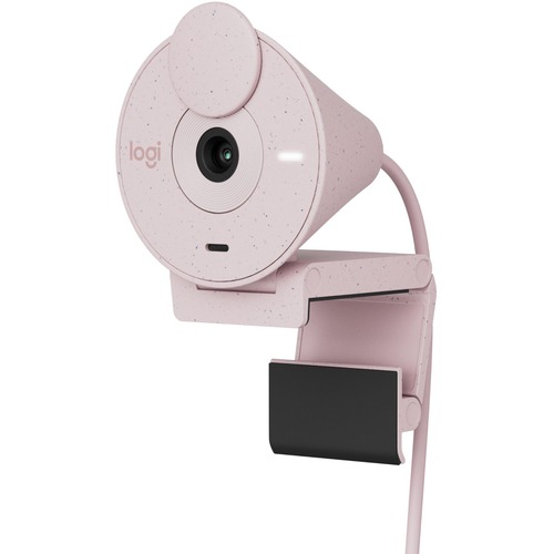 Logitech BRIO 300 Webcam - 2 Megapixel - 30 fps - Rose - USB Type C - Retail - 1920 x 1080 Video - Fixed Focus - Microphone - Computer