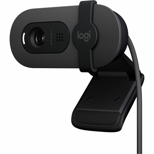 Logitech BRIO 100 Webcam - 2 Megapixel - 30 fps - Graphite - USB Type A - 1920 x 1080 Video - Fixed Focus - 58&amp;deg; Angle - Microphone - Windows, macOS
