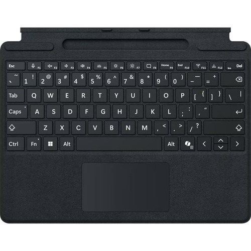 Surface Pro 10 Keyboard (Type Cover) BOLD Keyset (BK) with Charging/Storage for Slim Pen (V2) - Slim Pen (V2) Sold Separately - Black