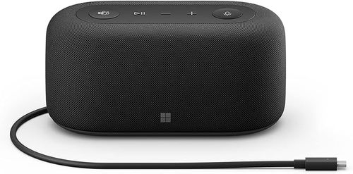 Microsoft Audio Dock - USB Type C - 2 Displays Supported - 4K @ 60Hz - 3840 x 2160 - 3 x USB Ports - 1 x USB Type-A Ports - USB Type-A - 2 x USB Type-C Ports - USB Type-C - 1 x HDMI Ports - HDMI - Speakers - Matte Black - Microphone - Wired - Windows/Mac - 60W