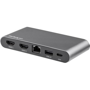 StarTech.com Thunderbolt 3 Dock - Dual 4K 60Hz Monitor TB3 Docking Station with DisplayPort, HDMI & 1080p VGA - 85W Power Delivery