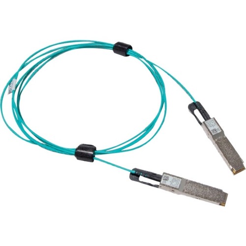 50M QSFP56 LSZH BLK ACT FBR CBL